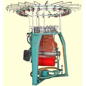 Apvalus plastikinis tinklelis, mezgimo mašina